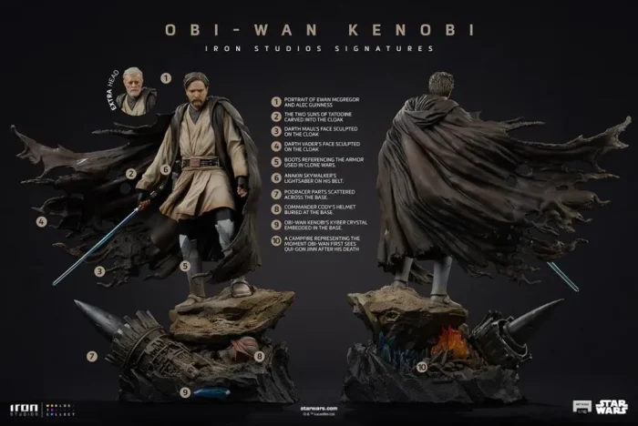 Star Wars Signatures Obi Wan Kenobi 1/10 Art Scale - Imagen 17