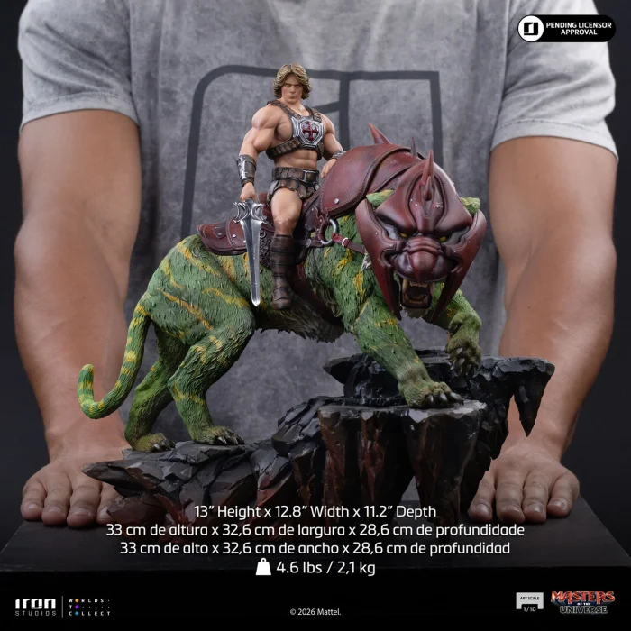 Masters of the Universe 2026 He Man and Battle Cat 1/10 Deluxe Art Scale - Imagen 7