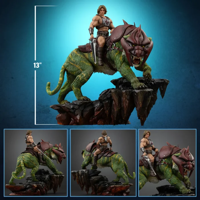 Masters of the Universe 2026 He Man and Battle Cat 1/10 Deluxe Art Scale - Imagen 8