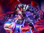 Marvel Rivals Marvel Legends Venom and Jeff the Land Shark