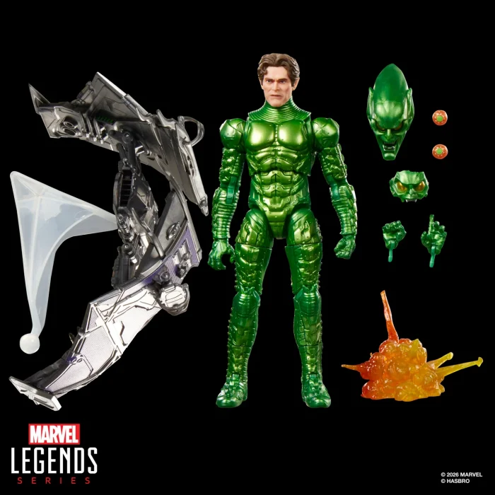 Spider Man No Way Home Marvel Legends Green Goblin Action Figure and Glider Set - Imagen 12