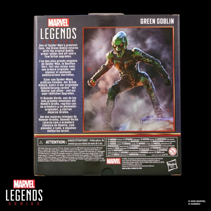 Spider Man No Way Home Marvel Legends Green Goblin Action Figure and Glider Set - Imagen 16