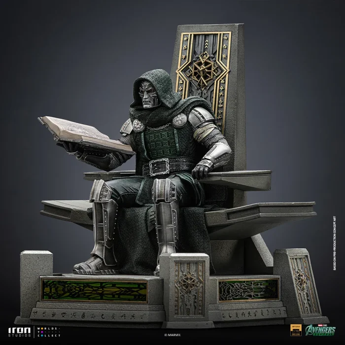 Avengers Doomsday Doctor Doom on Throne 1/10 Art Scale - Imagen 13